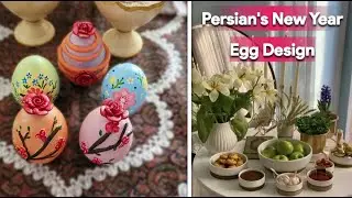 Egg Design for Persian's New Year,  Air Dry Clay for Beginners