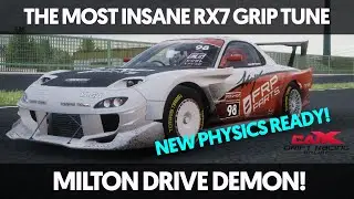CarX Drift Racing Online - TOO FAST! CRAZY RX7 FALCON RZ MILTON DRIVE TIME ATTACK GRIP RACE TUNE