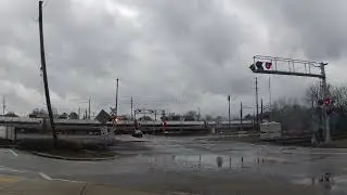 First time seeing Amtrak, railroad crossing Amtrak Crescent 19 broad st mableton, Georgia ￼￼￼