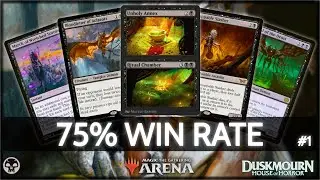 ⚫ Моно-чёрный мидрендж, 75% побед, часть 1 | MTG Arena | Explorer | BO3 | Duskmorn