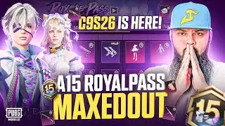 10,000UC 💰 A15 RP Royal Pass MAXOUT & C9S26 Conqueror Season Ranking! 💢 PUBG Mobile Crate Opening