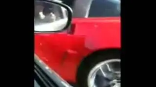 Corvette Show-Off Crashes Into Car