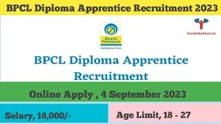 BPCL Diploma Apprentice Recruitment 2023 | Educational Qualification / Eligibility Criteria for BPCL