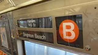 IND 6 Av Express: R68 (B) Train [Brighton Beach to Harlem-145 St #2]
