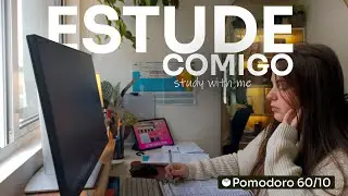 11 horas | Estude comigo em TEMPO REAL | Study with me | ⛈️ rain sounds & pomodoro timer 60/10