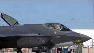 Up Close With 2 USAF F35s