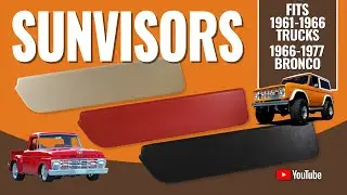 Dennis Carpenter molded sun visors for 1961-66 Ford Trucks and 1966-77 Ford Broncos