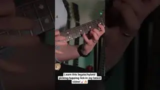 Can you play this cool Legato/Hybrid Picking/Tapping lick?! 🎸🔥