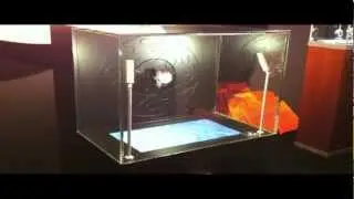 Le Temps suspendu by Herm&egrave;s. Interactive display, stop time by pressing the button