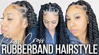 CRISS CROSS RUBBERBAND 30inch MARLEY TWIST Ft. The Janet Collection Ziggy Mambo Twist| KDiani