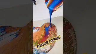 Peinture acrylique Action fluide pouring #action