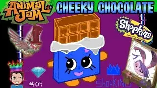 Animal Jam - Cheeky Chocolate Shopkins Masterpiece Created | How To Draw Paint