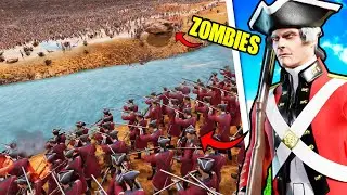Can 300,000 RED COATS Hold River VS 7 MILLION ZOMBIES!? - UEBS 2: Ultimate Epic Battle Simulator 2