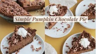 Pumpkin Chocolate Pie With Gingersnap Crust - Homebody Eats