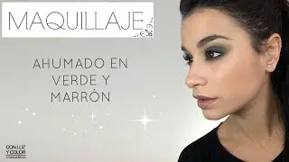 MAQUILLAJE: Ahumado en verde y marrón