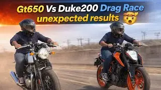GT650 vs Duke 200 Drag Race 😱 | Result Socha Bhi Nahi Tha! | 2026 #bhagalpur 