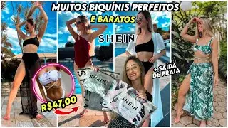 SHEIN BIQUÍNIS *PERFEITOS* E BARATOS PROVANDO TUDO | COMPRINHAS SHEIN