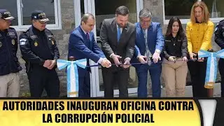 Autoridades inauguran oficina contra la corrupci&oacute;n policial