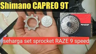 Beli sprocket 9t cassette atau cog 9 t shimano capreo