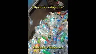 Easy to use pet bottle baler,Recyclable pet bottle baler