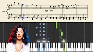 Marina And The Diamonds - I Am Not A Robot - Piano Tutorial + Sheets