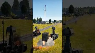 Surface to Air Missile Fired From Village Destroys Enemy Jet