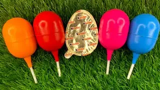 🌈 Satisfying Video | Kinder Surprise and Corby FunEgg ASMR Opening - YummyRainbow Candy LollipopsI
