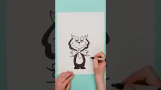 How to draw Baby Cat in the Hat! #Shorts #DrSeuss