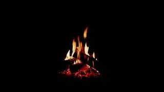 Premium Dark Fireplace For Sleep | Static, Invisible Loop | Quiet Ember