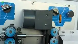 Automatic metal braided wire cutting and sripping machine