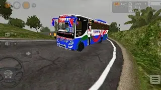 Nepali deluxe bus mod driving in mountain road 