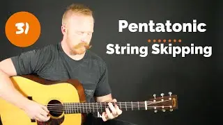 Pentatonic String Skipping Exercise |Ep. 31| GuitarWOD