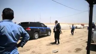 Ahmned Chalabi at Khazir refugee camp