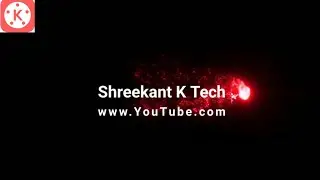 how to make particles text reveal animation intro in kinemaster । Hindi