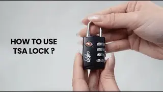 HOW TO USE TRAVEL TSA LOCK?