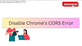 disable chrome cors error | disable cors chrome mac #webdevelopment