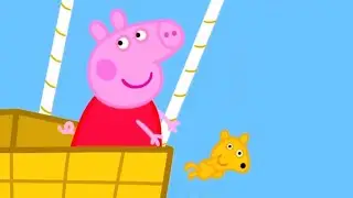 PEPPA PIG | PEPPA DROPS TEDDY OFF THE HOT AIR BALLOON!!!!