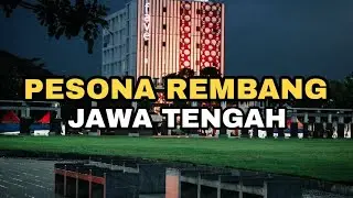Kota Rembang/ Kabupaten Rembang 2021 (Drone View) perbandingan infrastruktur dan skyline