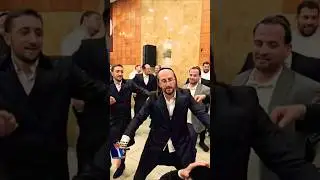 The bottle dance at a Hasidic wedding #israel #wedding #music #israel