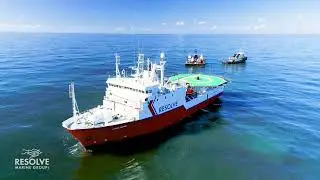 Christening of the Lana Rose by Resolve Marine with relief aid