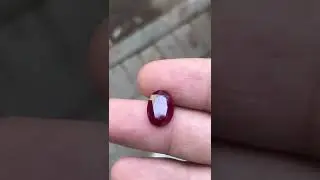 Unheated pigeon blood ruby for mens ring - Big size mens Unheated Untreated ruby stone