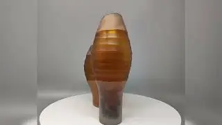 1960s Gorgeous Pair of Vases by Seguso in Murano Glass. Made in Italy
