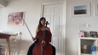 Performance exam 2021: Bach Cello Suite no  2 in D minor BWV1008