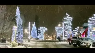 ☃️Снег☃️ усиливается в красивом Биг-Беар-Лейк, Калифорния. Дороги становятся белыми. Мирно. 4 фев...