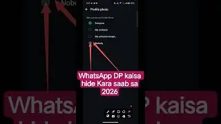 how to hide WhatsApp DP from all. WhatsApp profile picture कैसे हाइड करे सब से | #shortvideo
