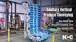 NCC Z-Incline Sanitary Washdown Conveyor for Fresh Produce