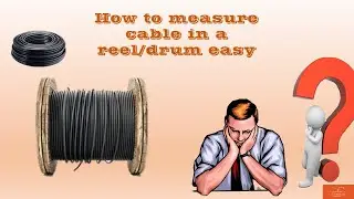 Secret to Easy Cable Measurement in Reels #cable spool