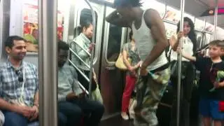 Uptown funk subway dancer at New York!
