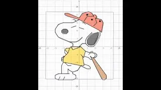 DIBUJANDO A SNOOPY EN EL PLANO CARTESIANO #planocartesiano #snoopy #coordenadas #geometria #maths