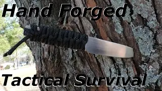 Forging A Survival Knife With No Power Tools